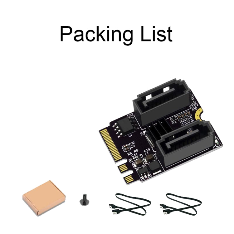 M2 to SATA3.0 Adapter Card PCI-E3.0 Card KEY A+E WiFi M.2 to SATA JMB582 Chip(Black) - HoMEdemic™ 