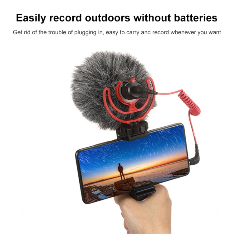 M30 Portable Wired Condenser Shotgun Microphone Trip Vlog Record Studio Video for Camera Phone - HoMEdemic™ 