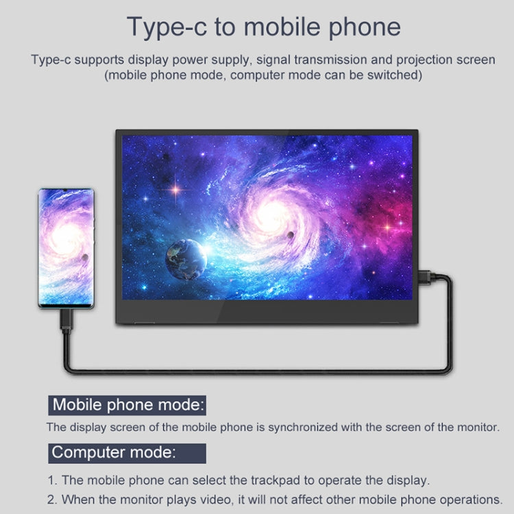 M8 14inch 1080P Ultra-thin HD Portable Narrow-edge Display - HoMEdemic™ 