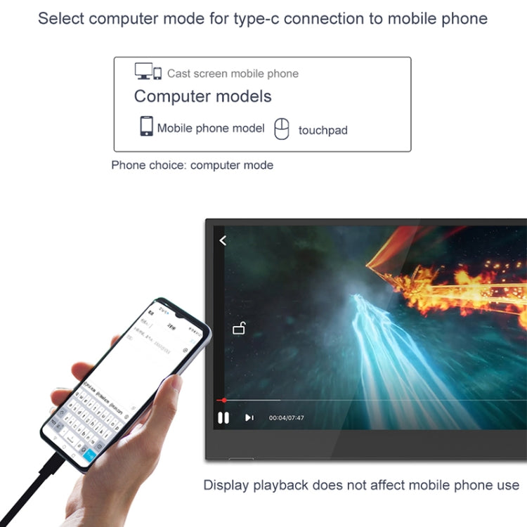 M8 14inch 1080P Ultra-thin HD Portable Narrow-edge Display - HoMEdemic™ 