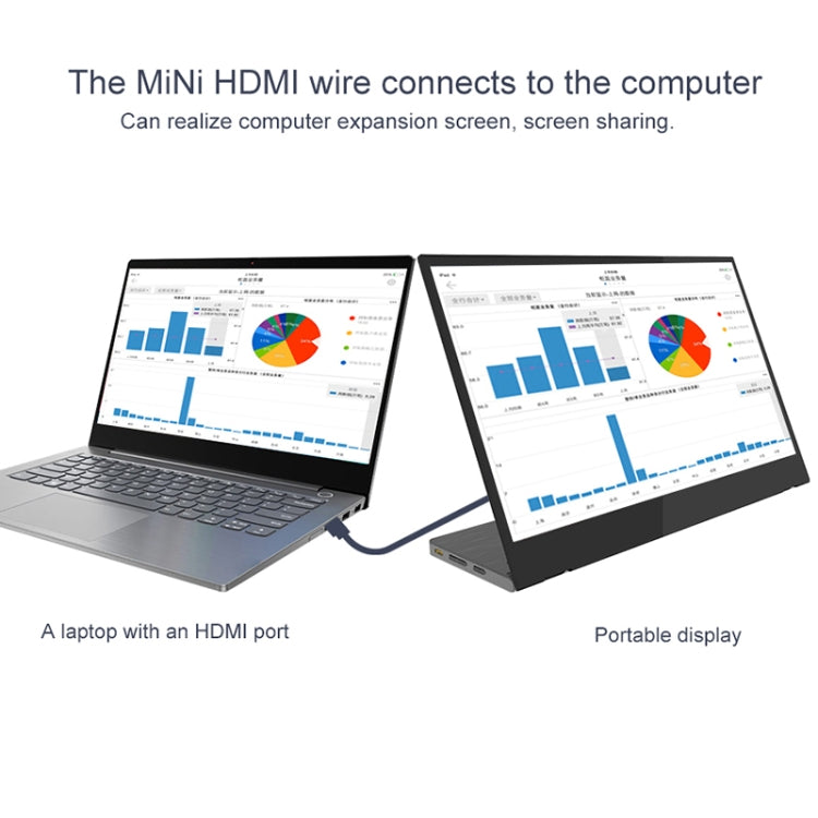 M8 14inch 1080P Ultra-thin HD Portable Narrow-edge Display - HoMEdemic™ 