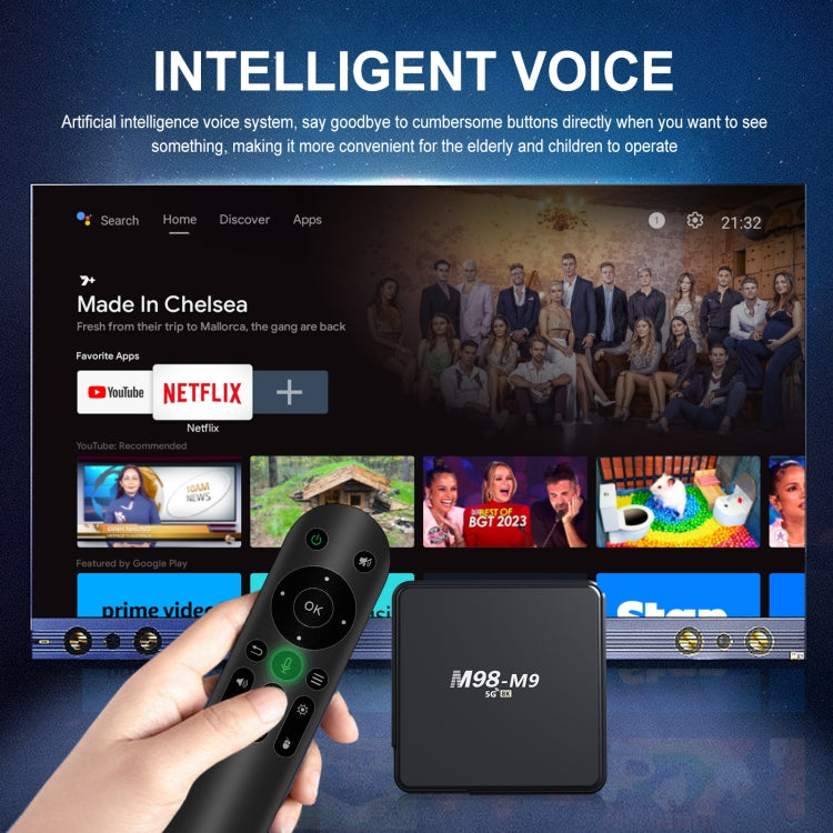 M98-M9 Quad-core ARM Cortex-A53 WiFi Bluetooth 4K HD Android TV Box, RAM:2GB+8GB(AU Plug) - HoMEdemic™ 