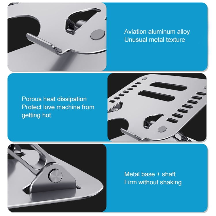 R-JUST HZ08 Two Holes Lifting Adjustable Laptop Holder - HoMEdemic™ 