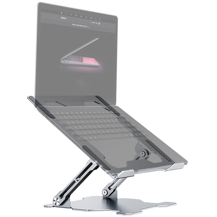 R-JUST HZ09 Mechanical Lifting Adjustable Laptop Holder (Silver) - HoMEdemic™ 
