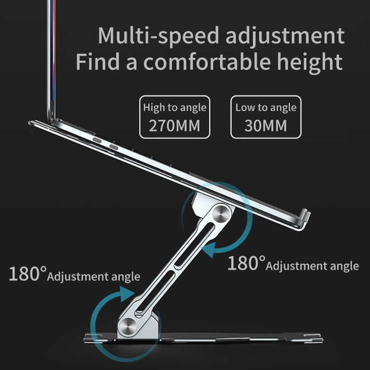 R-JUST HZ09 Mechanical Lifting Adjustable Laptop Holder (Silver) - HoMEdemic™ 