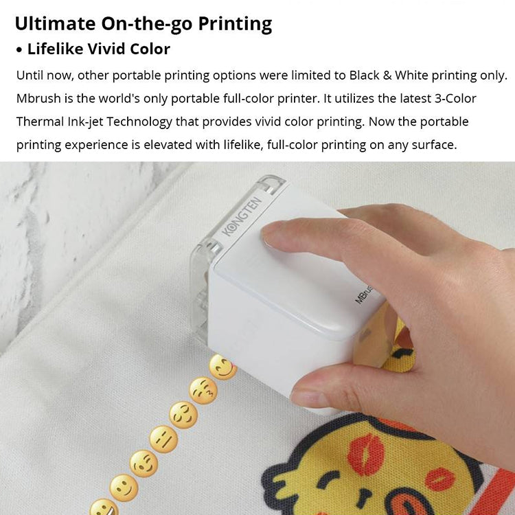 MBrush01 1200 DPI Mini Portable Colorful Printer - HoMEdemic™ 