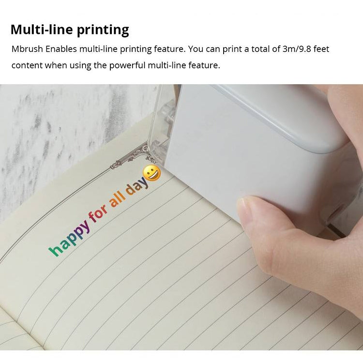 MBrush01 1200 DPI Mini Portable Colorful Printer - HoMEdemic™ 