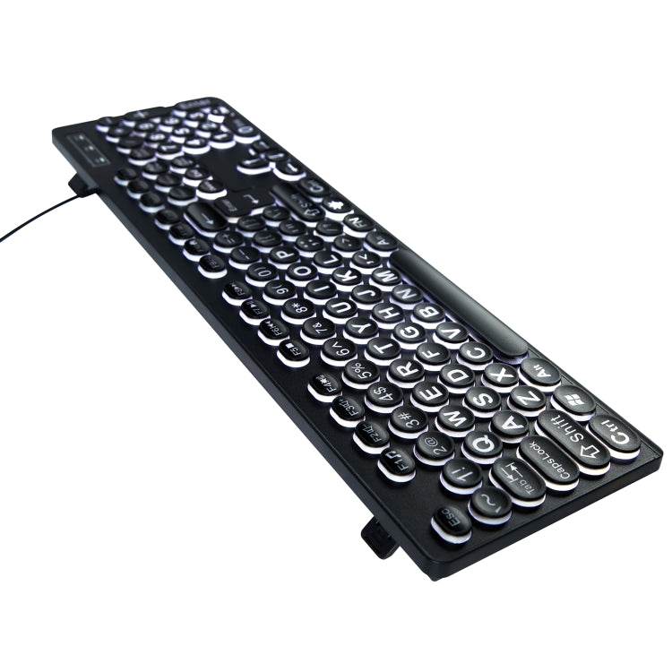 MC-K315 104 Keys Large Characters Blacklit Wired Keyboard(Black) - HoMEdemic™ 
