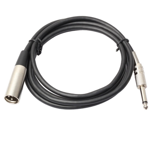 3-Pin Male to 1/4 inch (6.35mm) Mono Shielded Microphone Audio Cord Cable - HoMEdemic™ 