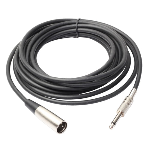 3-Pin Male to 1/4 inch (6.35mm) Mono Shielded Microphone Audio Cord Cable - HoMEdemic™ 