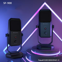 Yanmai SF-900 Multi-function Four Directivity Studio Recording Condenser Microphone with Desktop Stand - HoMEdemic™ 