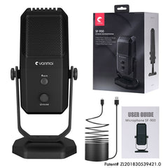 Yanmai SF-900 Multi-function Four Directivity Studio Recording Condenser Microphone with Desktop Stand - HoMEdemic™ 