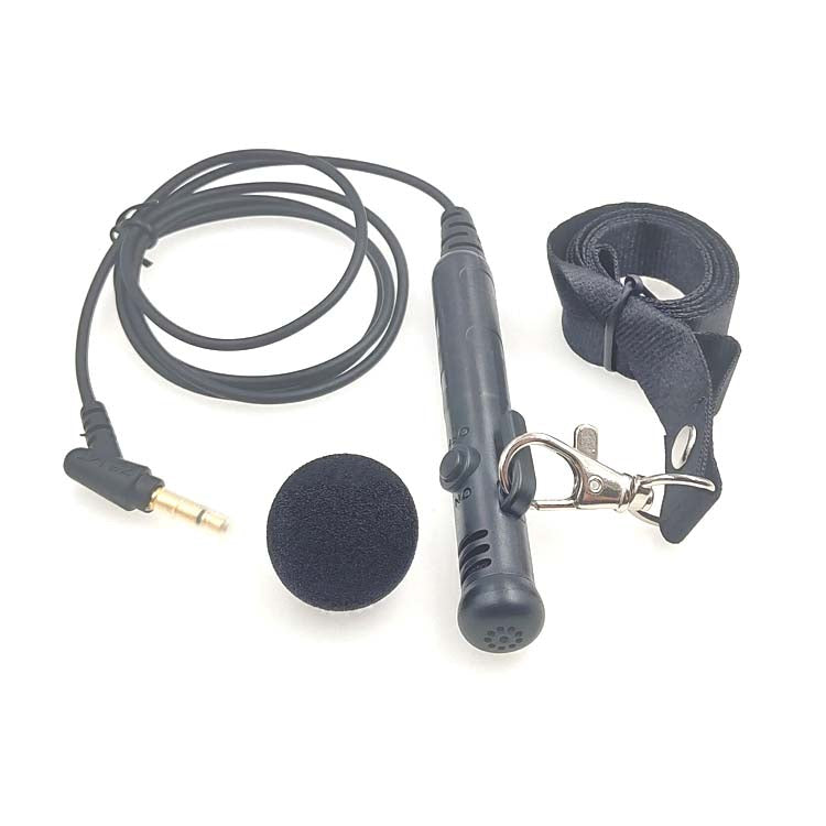 MK-7 3.5mm Elbow Head Handheld Loudspeaker Neck-mounted Microphone with Lanyard, Length: 1m - HoMEdemic™ 