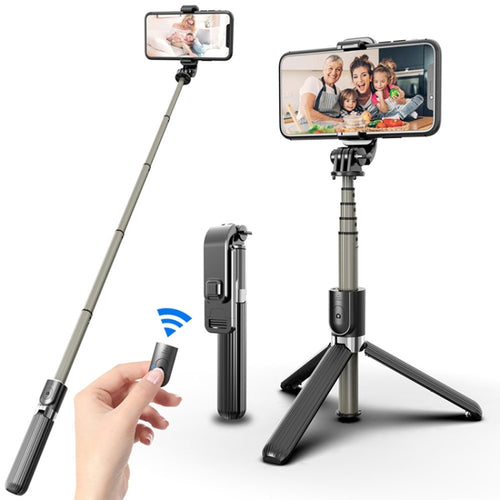 L03 Aluminum Alloy Foldable Bluetooth Tripod Selfie Stick - HoMEdemic™ 