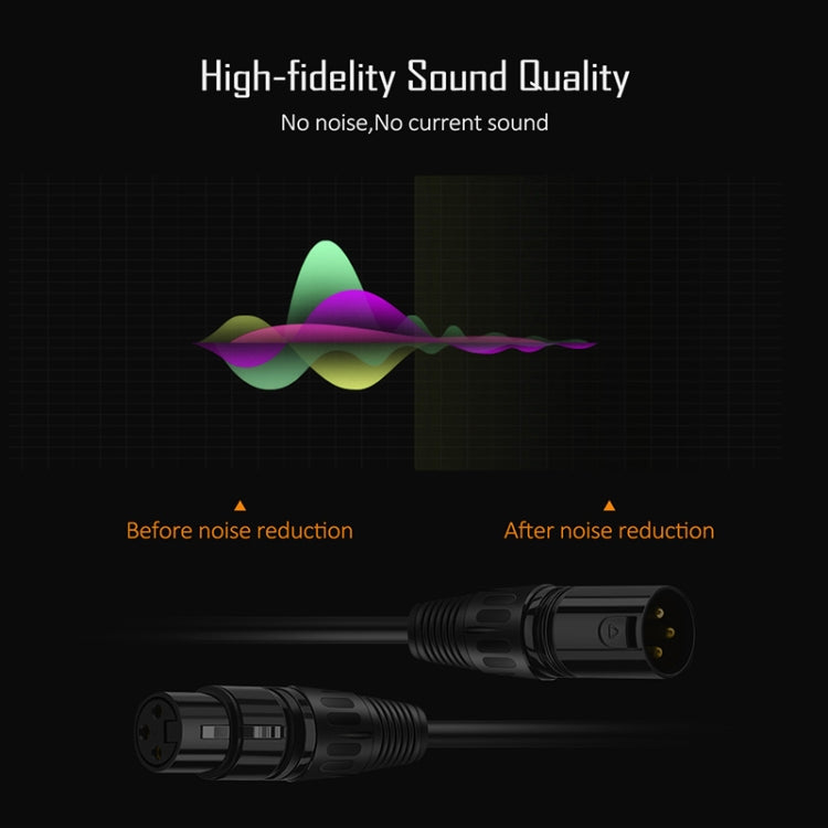 3m 3-Pin XLR Male to XLR Female MIC Shielded Cable Microphone Audio Cord, Length: 3m - HoMEdemic™ 