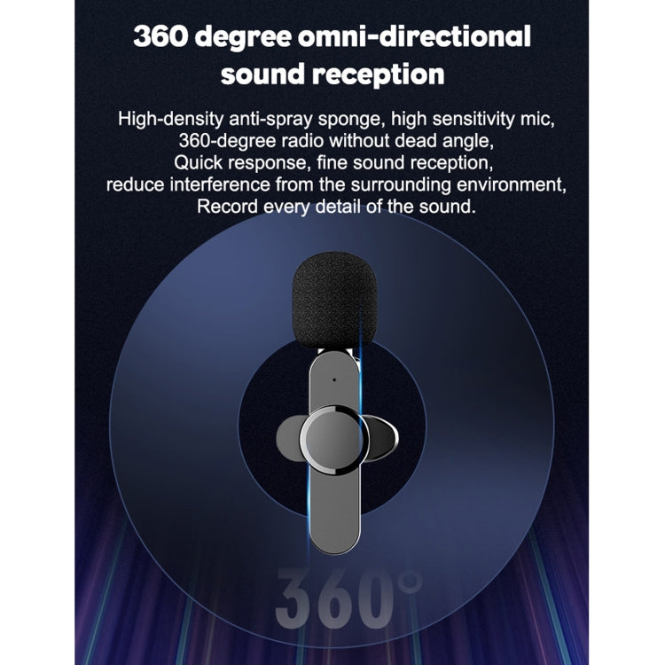 Type-C / USB-C Interface Live Broadcast Wireless Lavalier Microphone, Type-C - HoMEdemic™ 