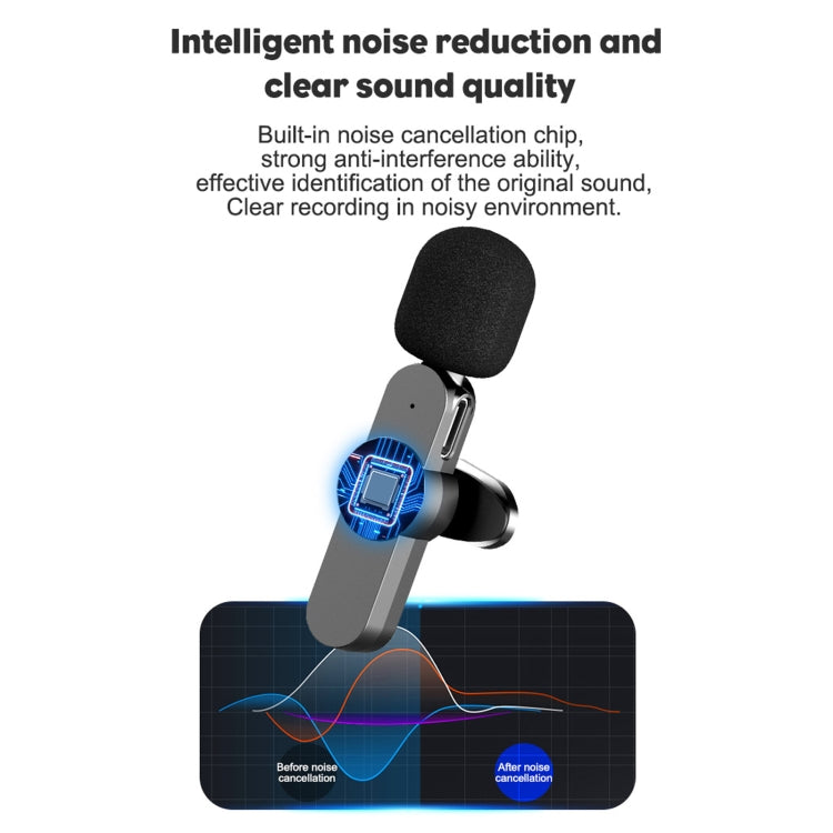 Type-C / USB-C Interface Live Broadcast Wireless Lavalier Microphone, Type-C - HoMEdemic™ 