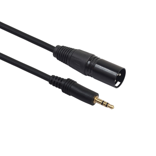 351930 3.5mm Male to XLR Male Microphone Audio Cord, Length: 3m - HoMEdemic™ 