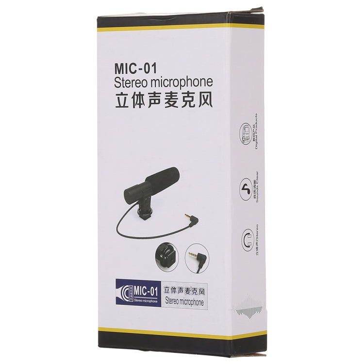MIC-02 30-18000Hz Rate Sound Clear Stereo Microphone for Smartphone, Cable Length: 28cm - HoMEdemic™ 