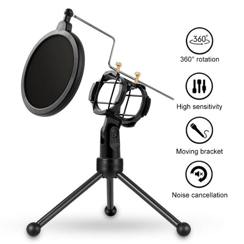 Yanmai PS-3 Mini Portable Microphone Anti-network Shockproof Desktop Stand - HoMEdemic™ 