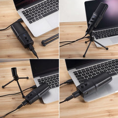 Yanmai SF-970 Professional Condenser Sound Recording Microphone with Tripod Holder & USB Cable , Cable Length: 1.8m - HoMEdemic™ 
