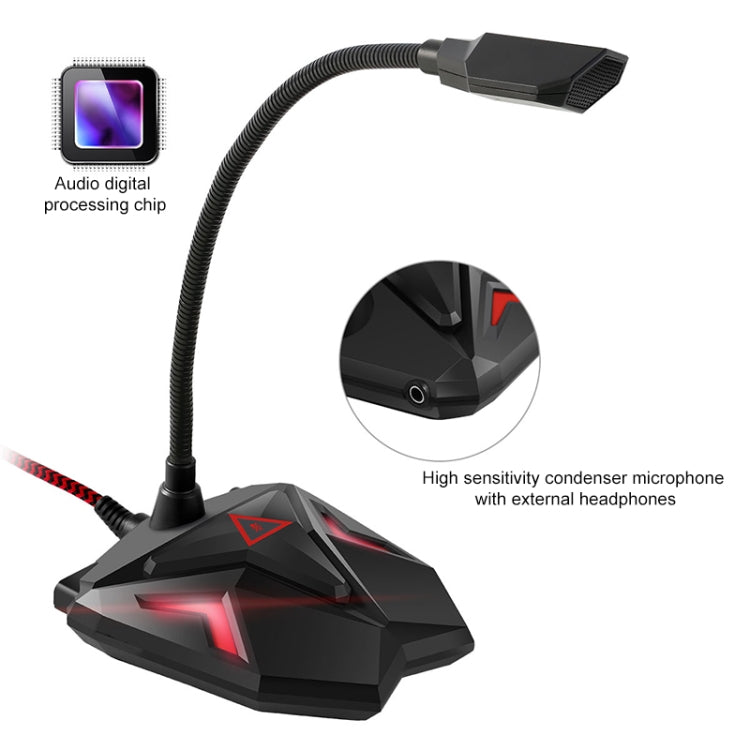 G55 Capacitive Gaming Microphone with LED Indicator - HoMEdemic™ 