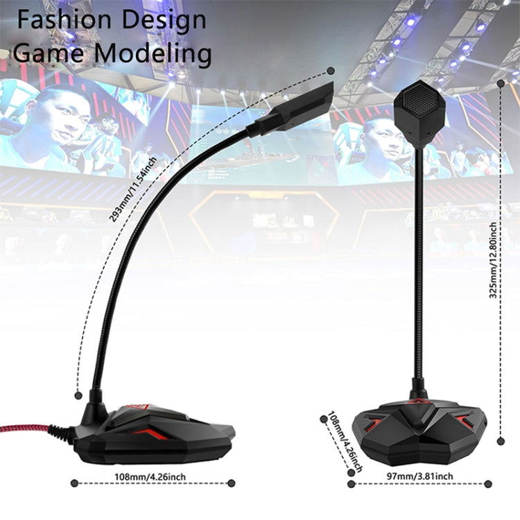 G55 Capacitive Gaming Microphone with LED Indicator - HoMEdemic™ 