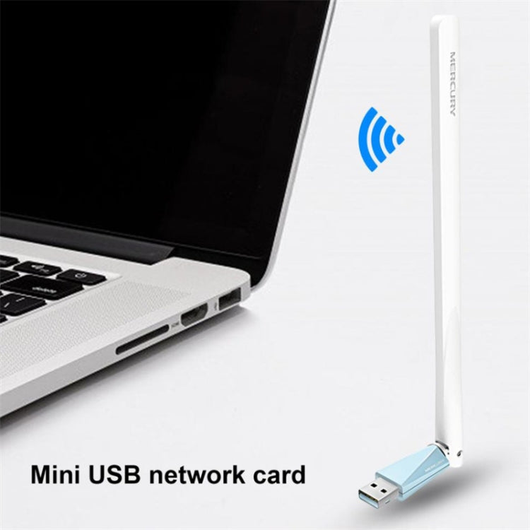 MERCURY MW150UH Mini USB Wireless Network Card Desktop Computer Laptop Wifi Receiver - HoMEdemic™ 