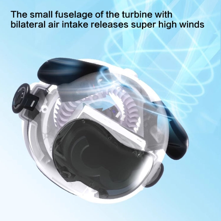 MF082 Portable Hanging Neck Pudding Electric Fan(Black) - HoMEdemic™ 