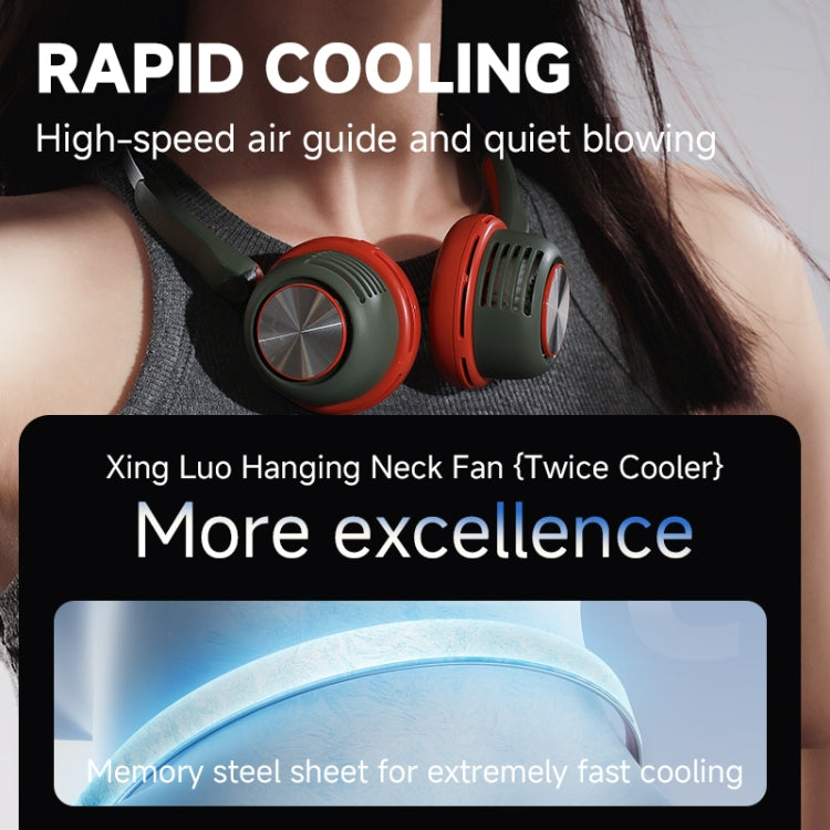 MF088 XINGLUO Neck Band Electric Fan(White) - HoMEdemic™ 