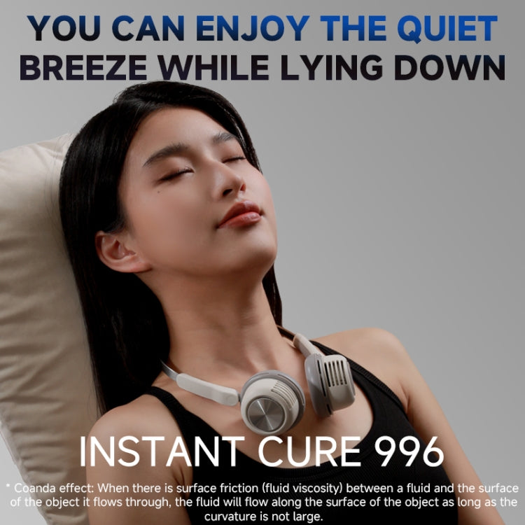 MF088 XINGLUO Neck Band Electric Fan(White) - HoMEdemic™ 