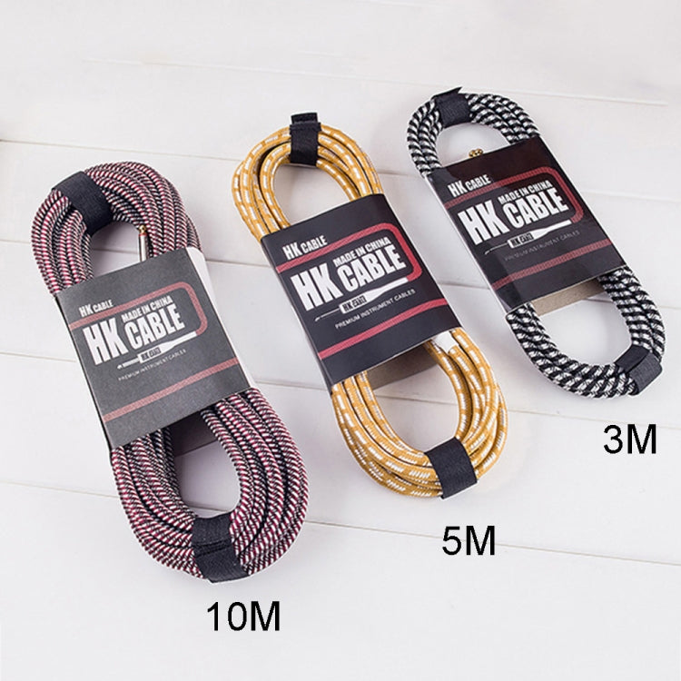 Wooden Guitar Bass Connection Cable Noise Reduction Audio Cable, Cable Length: 5m, Random Color Delivery - HoMEdemic™ 