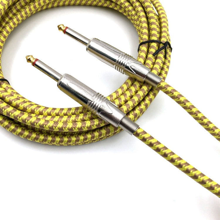 Wooden Guitar Bass Connection Cable Noise Reduction Braid Audio Cable, Cable Length: 5m - HoMEdemic™ 