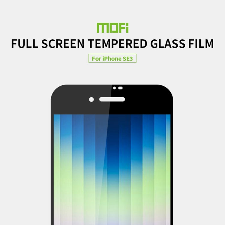 MOFI 9H 2.5D Full Screen Tempered Glass Film For iPhone SE 2022(Black) - HoMEdemic™ 