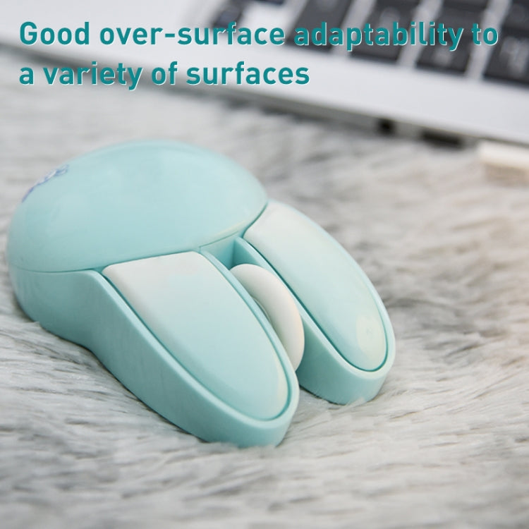 MOFii M6 Rabbit Shape 2.4G Wireless Mute Mouse(Milk Tea) - HoMEdemic™ 