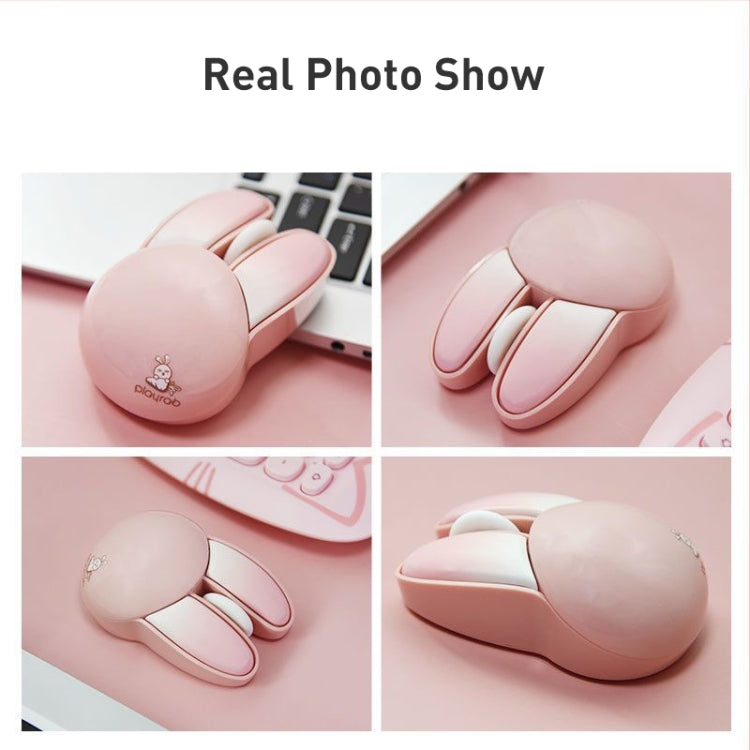 MOFii M6 Rabbit Shape 2.4G Wireless Mute Mouse(Milk Tea) - HoMEdemic™ 
