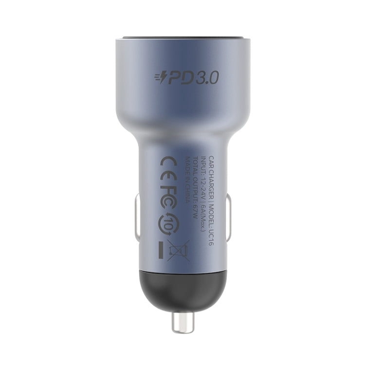 MOMAX UC16E 67W USB-C / Type-C + USB Dual Ports Car Charger - HoMEdemic™ 