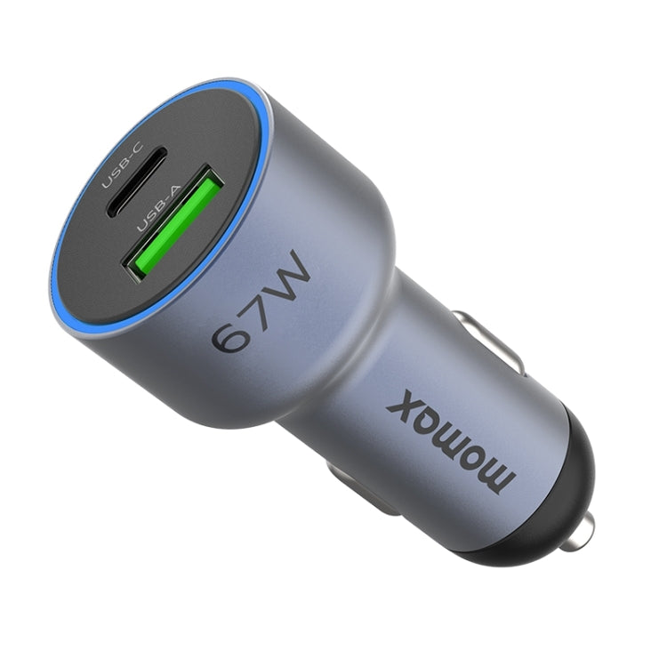 MOMAX UC16E 67W USB-C / Type-C + USB Dual Ports Car Charger - HoMEdemic™ 