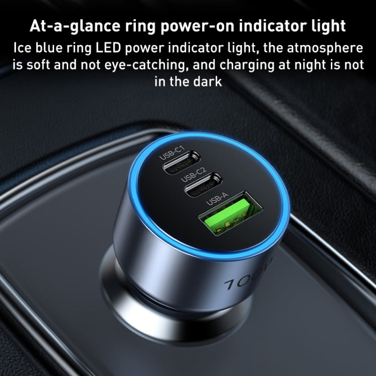 MOMAX UC17E 100W USB-C / Type-C x 2 + USB Three Ports Car Charger - HoMEdemic™ 