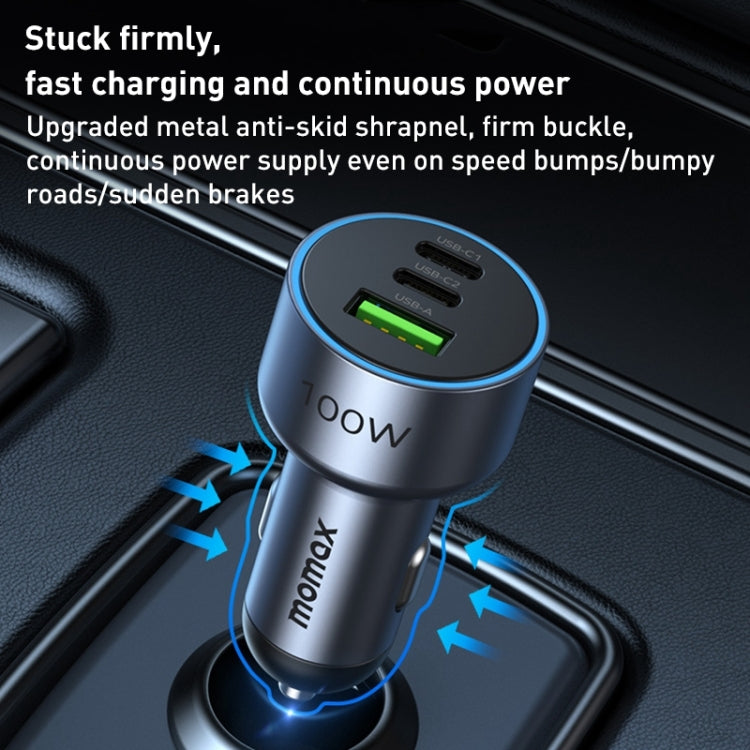 MOMAX UC17E 100W USB-C / Type-C x 2 + USB Three Ports Car Charger - HoMEdemic™ 