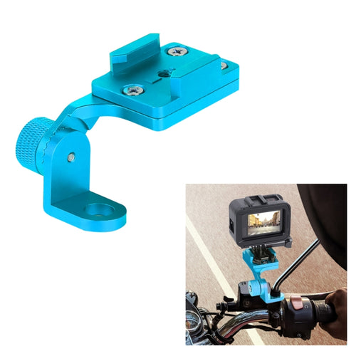 RUIGPRO Motorcycle Handlebar Alloy Phone Bracket for GoPro, Insta360, DJI and Other Action Cameras(Cyan) - HoMEdemic™ 