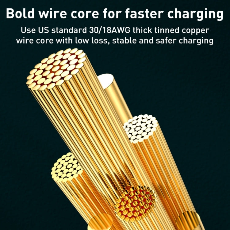 WK WDC-180 6A Pioneer Series USB to 8 Pin Transparent Fast Charge Data Cable, Length: 1m(Green) - HoMEdemic™ 