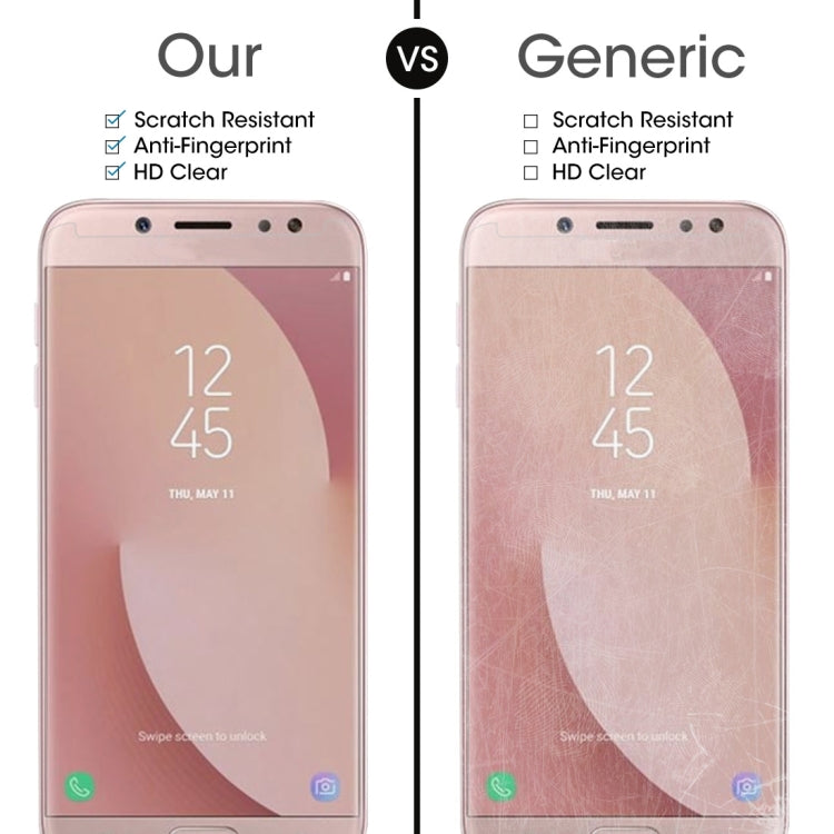 10 PCS for Galaxy J7 (2017) (US Version) 0.3mm 9H Surface Hardness 2.5D Explosion-proof Non-full Screen Tempered Glass Screen Film, For Galaxy J7 (2017)(US Version)(10 PCS) - HoMEdemic™ 