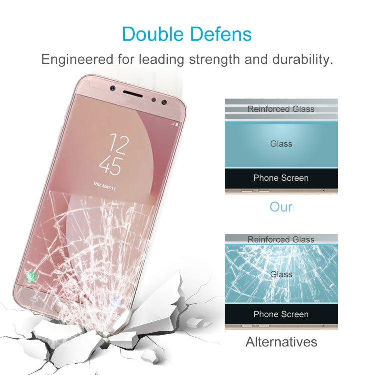 10 PCS for Galaxy J7 (2017) (US Version) 0.3mm 9H Surface Hardness 2.5D Explosion-proof Non-full Screen Tempered Glass Screen Film, For Galaxy J7 (2017)(US Version)(10 PCS) - HoMEdemic™ 