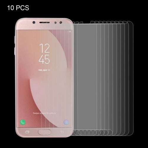 10 PCS for Galaxy J7 (2017) (US Version) 0.3mm 9H Surface Hardness 2.5D Explosion-proof Non-full Screen Tempered Glass Screen Film - HoMEdemic™ 