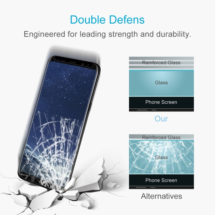25 PCS For Galaxy S8 / G950 Case Friendly Screen Curved Tempered Glass Film