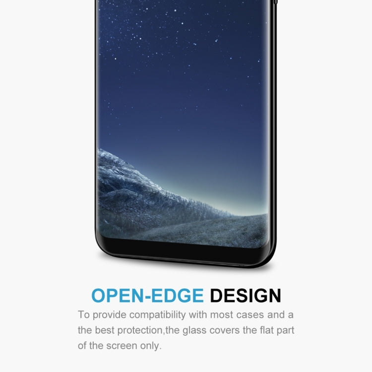 25 PCS For Galaxy S8 / G950 Case Friendly Screen Curved Tempered Glass Film