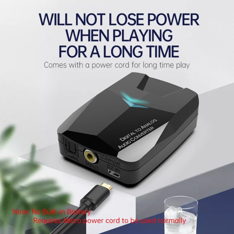 MSD-M24 Optical Amplifier Decoder Optical Fiber Coaxial RCA Digital to Analog bluetooth Audio Adapter - HoMEdemic™ 