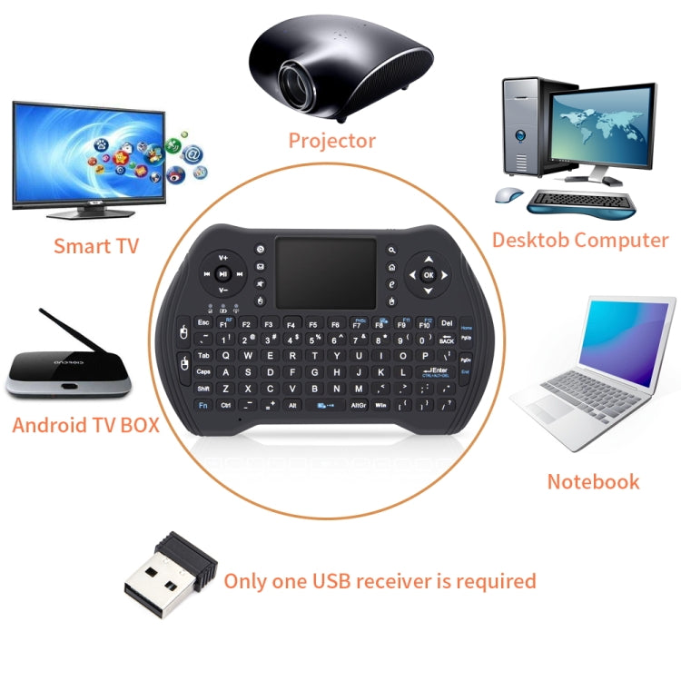 MT10 Fly Air Mouse 2.4GHz Mini Wireless Keyboard Multifunction Keyboard Fly Air Mouse - HoMEdemic™ 