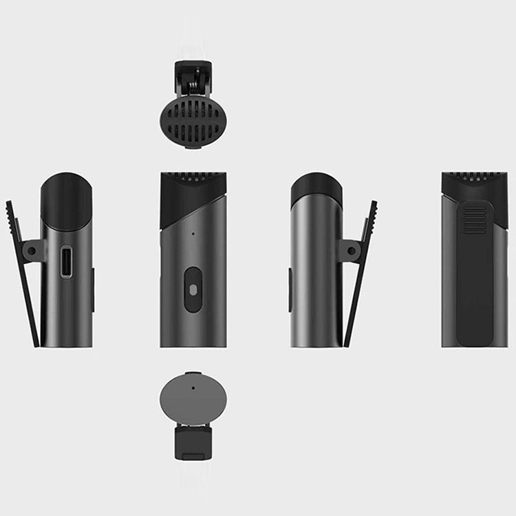 MY-M6 8 Pin Port Portable Smart Noise Reduction 2.4GHz Wireless Microphone with Clip, 8 Pin - HoMEdemic™ 